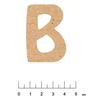 Adhesive MDF Wood Alphabet 5 Cm Letter B