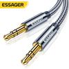 Кабель Essager Aux, провод для динамика, разъем 3,5 мм, аудиокабель для автомобильного адаптера для наушников, шнур «папа» на разъем 3,5 мм для Samsung Xiaomi