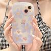 Blue Art Cherry Flower Ins Cute Cartoon Shockproof Round Camera Phone Case For Iphone X Xr 11 12 Pro Max 7 8 Plus Xsmax 13 Cover