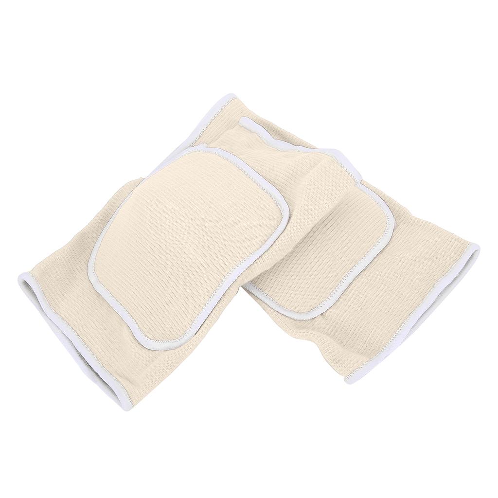 1 пара защитных наколенников, утолщенные губчатые наколенники для танцев, йоги, мульти-спорта, белые