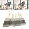 5Pcs Edger Paint Brush Flat and Angled Painting Brush Set with Wood Handle for Frame Wall Ceiling Edges Trim