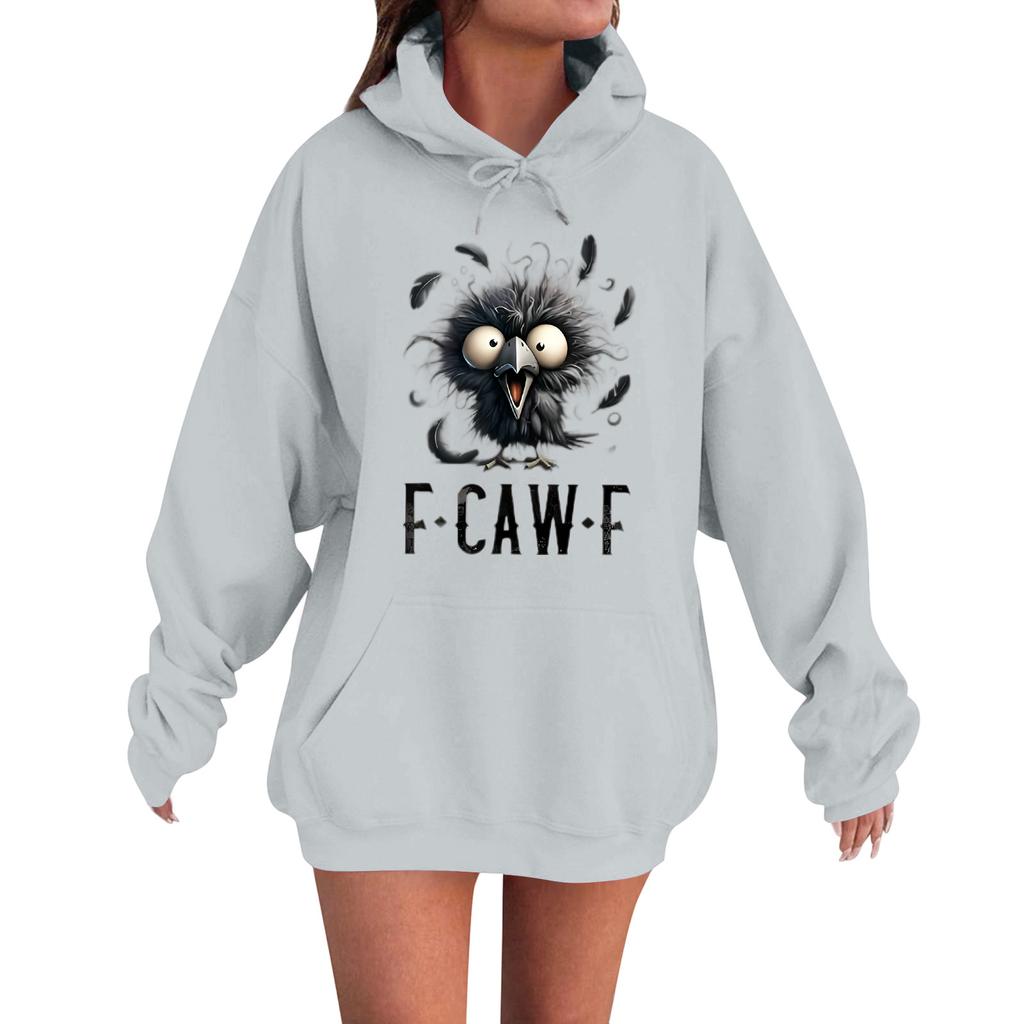 Women's Fashion Casual Long Sleeve Loose Printed Sweatshirt