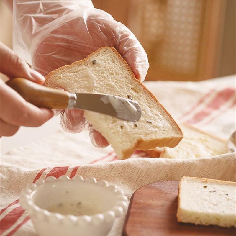 Mini Butter Knife Cheese Spreader Knive Creative Standing Butter Knife Jam Salad Dressing Knife Stainless Steel Wooded Handle