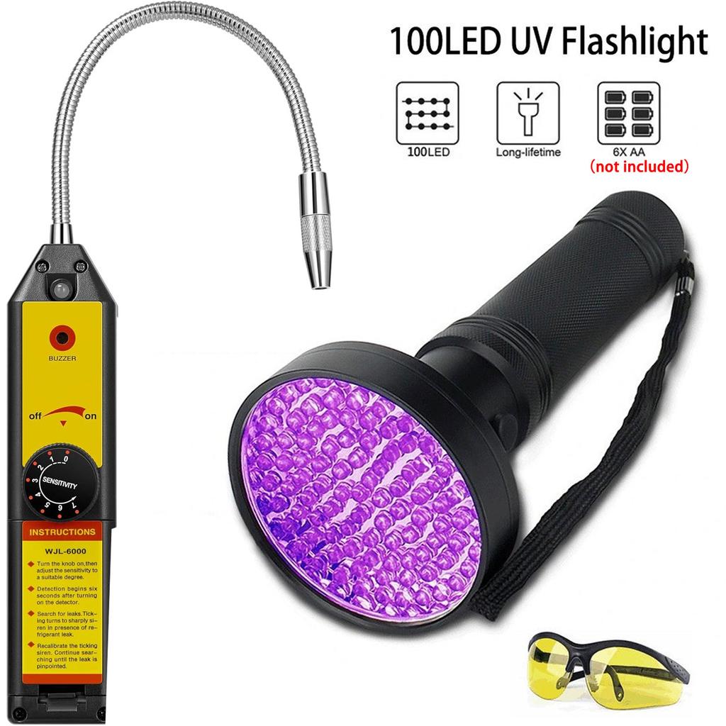 WJL-6000 Галогенный течеискатель R22a R410A R134A R4047A MP39 Детектор газа Анализатор фреона Тестер хладагента для кондиционирования воздуха