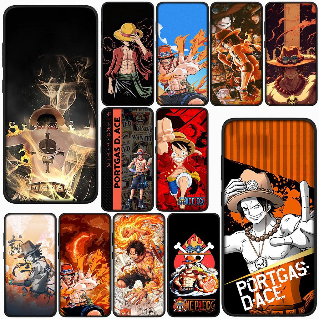 Cover for Samsung Galaxy S25 S24 S23 Fe Ultra Plus S7 Edge A05 A06 A16 A15 A35 Phone Case Portgas D Ace One Pieces Luffy