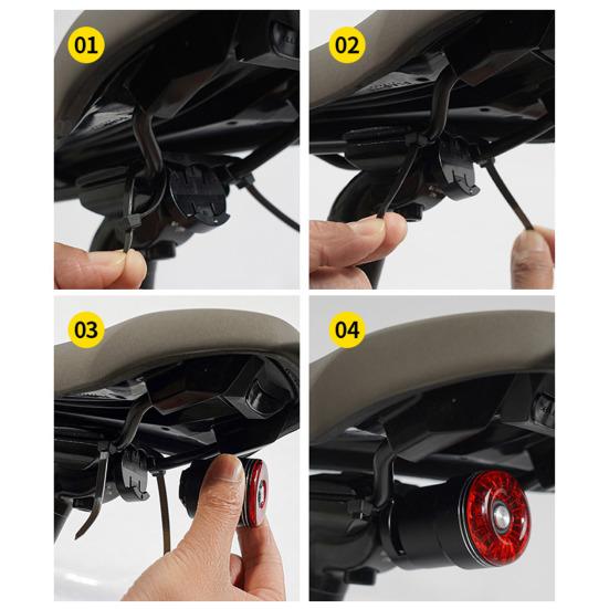 Велосипедный задний фонарь с датчиком тормоза, водонепроницаемый, с USB-зарядкой, для улицы, МТБ, шоссейного, горного велосипеда, предупреждающий задний фонарь для ночной езды