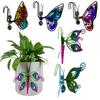 Butterfly Wall Hanging Planter Decor Metal Wall Mounted Planters Garden Yard Decorative Flower Pot Indoor Outdoor