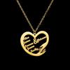 Atoztide Personalized Custom Name Necklace for Women Stainless Steel Heart Pendant Nameplate Choker Link Chain Jewelry Gifts