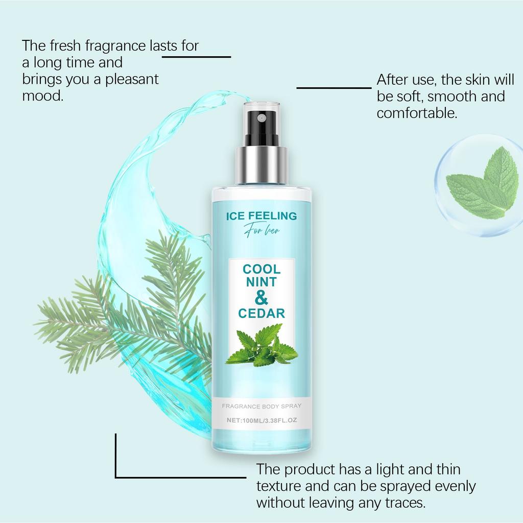Свежий спрей для тела цветочный фруктовый свежий аромат для тела шеи и запястья, портативный элегантный спрей для тела, духи 100 мл