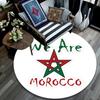 Morocco pattern round rug,Carpet Rug for Living Room Bedroom Playroom ,Non-slip Floor Mat,Holiday Gifts and Birthday Gifts.
