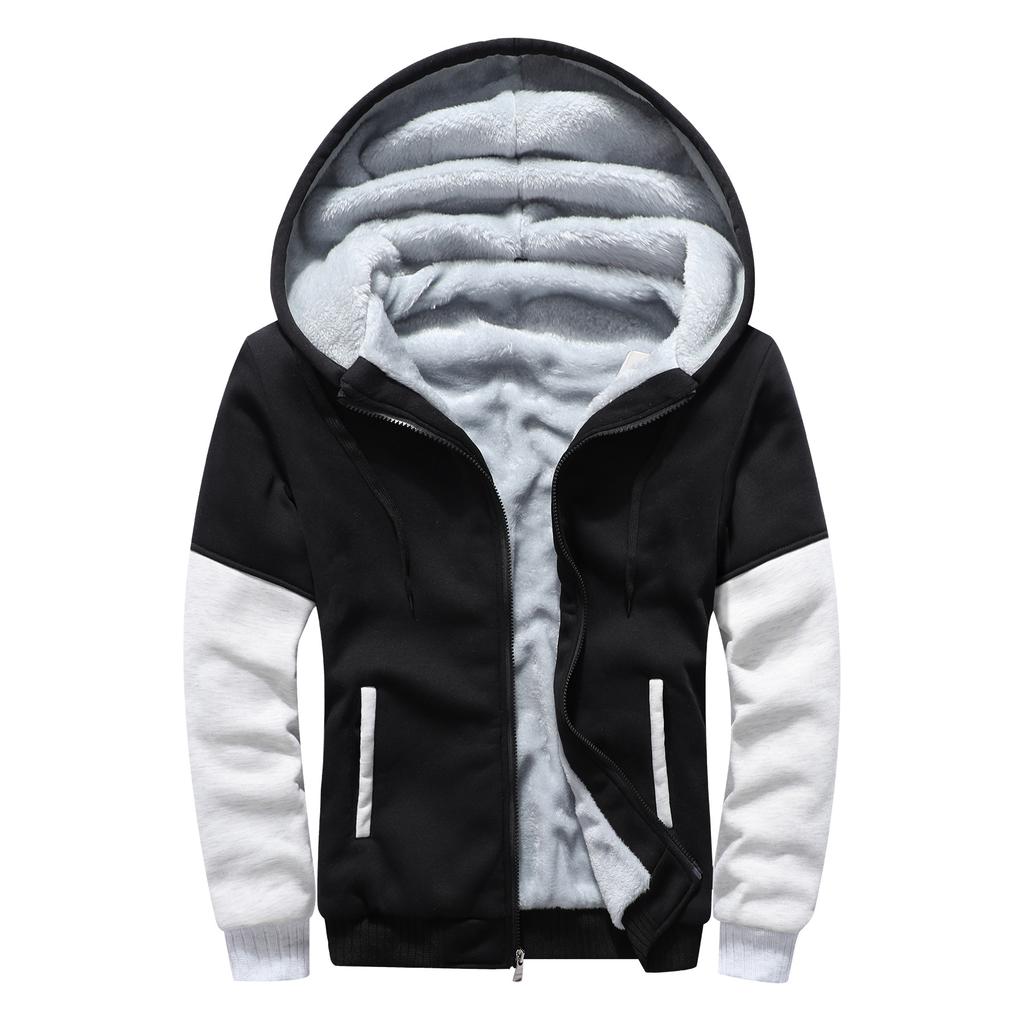 Мужская толстовка с капюшоном, куртка, зимняя, толстая, теплая, флисовая, на молнии, толстовка с капюшоном, пальто, повседневный спортивный костюм, спортивная одежда, мужские толстовки S~ 5XL