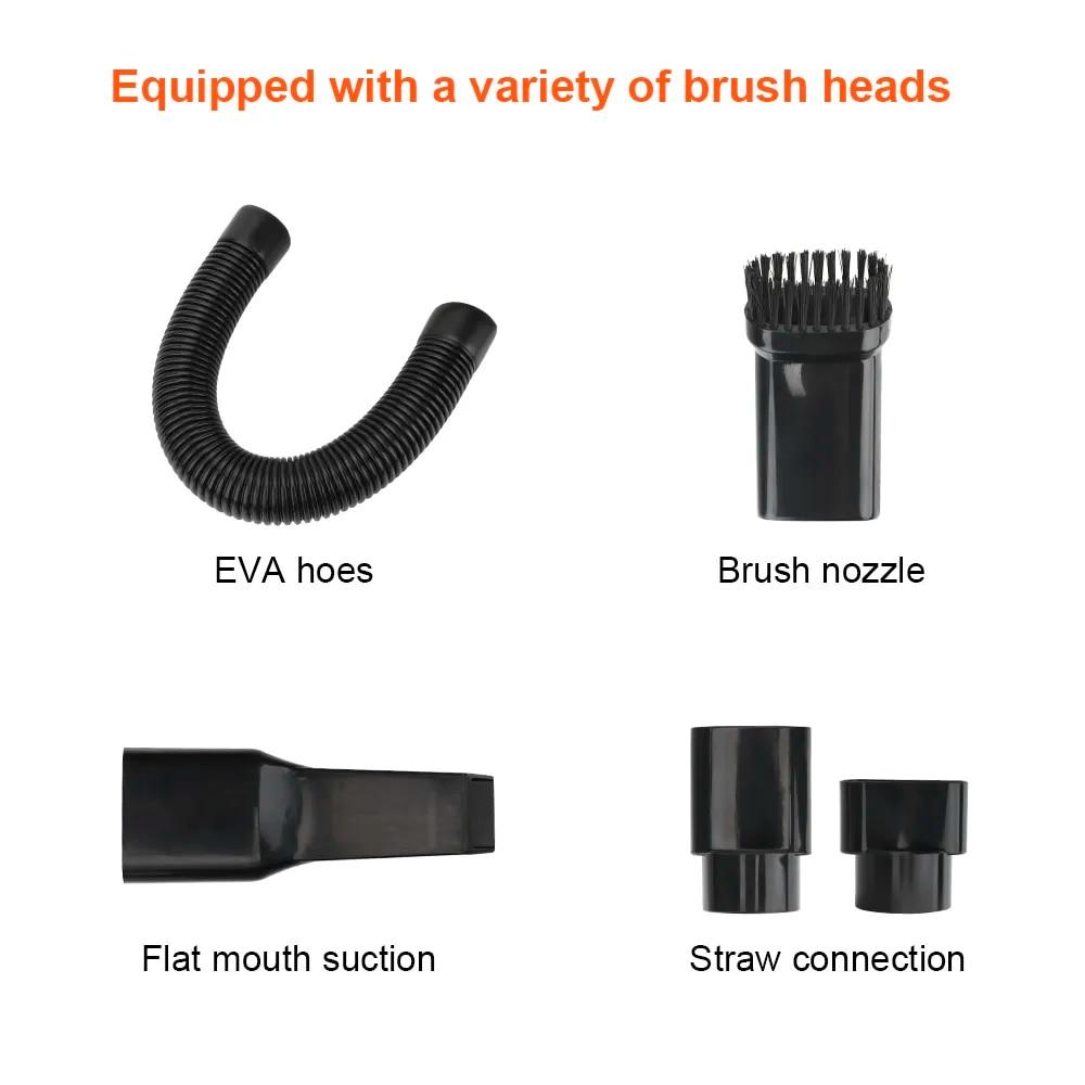 New 12V 120W Car Vacuum Cleaner Wired Handheld High Suction Wet and Dry Seat Dashboard Cleaning Car Accessories Interior