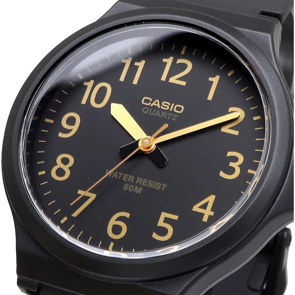 Casio Стандартные Аналоговые Кварцевые Часы MW-240-1B2V Мужские Черные Зарубежная Модель Без Коробки