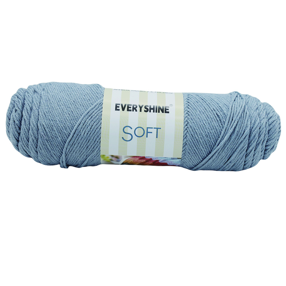 2 моточка акриловой пряжи (190 г/6,7 унций, 380 м/416 ярдов) – Многоцветная камвольная пряжа для вязания спицами и крючком – Мягкое молочное волокно для амигуруми,