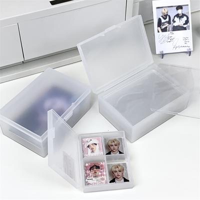 Пластиковый ящик для хранения карточек Kpop Idol Game Card Pictures Collection Boxes Держатель для визиток 1/3-дюймовый чехол для хранения фотографий Канцелярский чехол