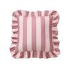 Striped Pillow Case Cover Lotus Leaf Skirt Edge Soft Pillowcase Home Decor Velvet Bedding Pillow Cover Bedroom Living Room