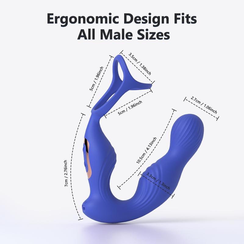 Anal Vibrator Male Sex Toys for Men Prostate Massager With Penis Ring Remote Anal Toy Adults Product Butt Plug for Women Gay