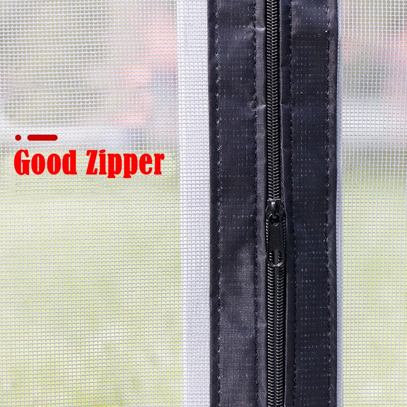 Indoor Insect Fly Mosquito Window Screen with Zipper Self-Adhesive Against Mosquitoes Door Window Screening Privacy Mesh