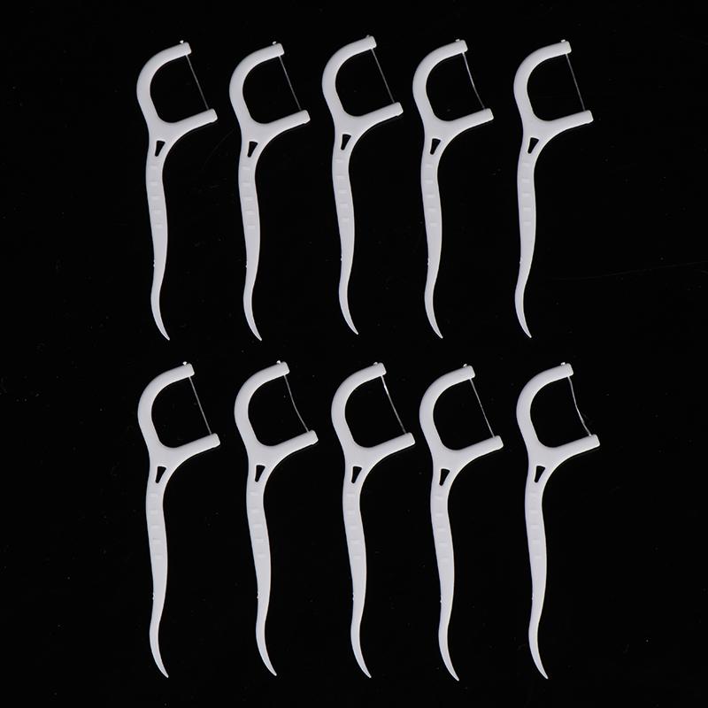 100 шт одноразовые зубные нити межзубные щетки зубочистки чистка зубов