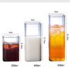 Square Simple Glass Cup Transparent Cold Drink Large-capacity Milk Juice Tea Drink Water Mousse Cups Wine Glass Beer Coffee Mug