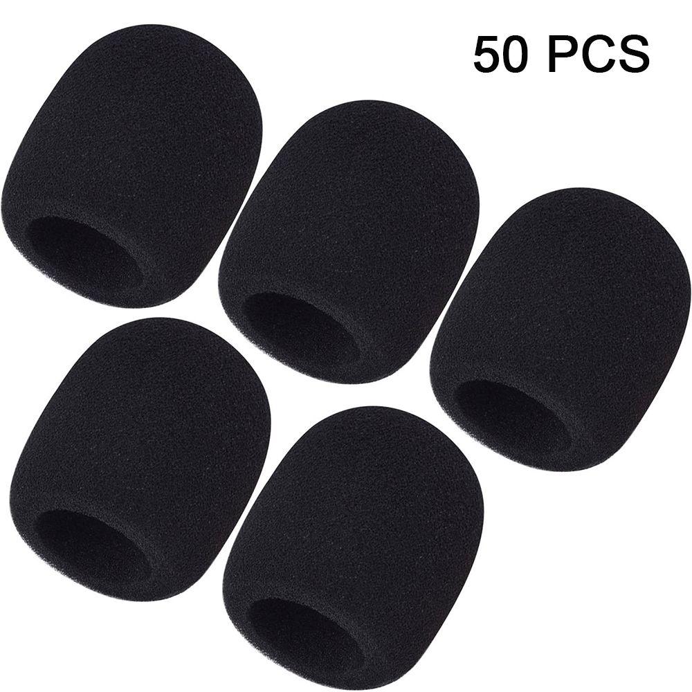 5 Pcs Washable Cap Mic Thicken Microphone Foam Cover Sponge Protective