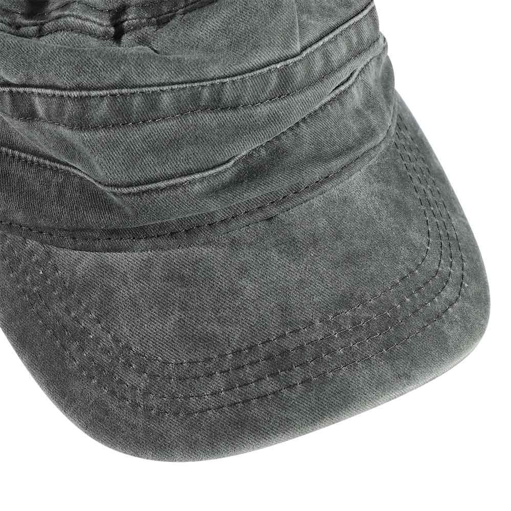Classic Solid Color Sun Unisex Flat Male Army Cap Polyester Men's Hat