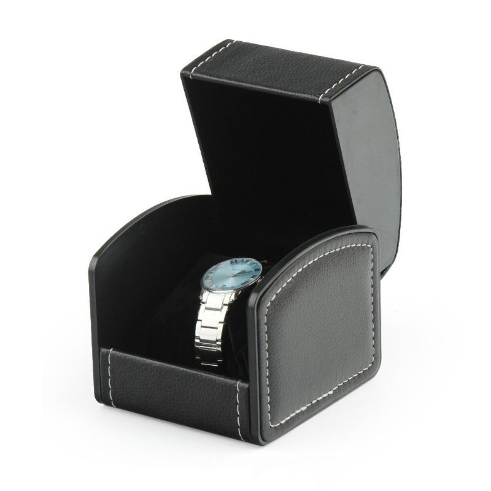 Flip Cover Watch Display Case PU Faux Leather Watch Packaging Box Simplicity Watch Gift Box