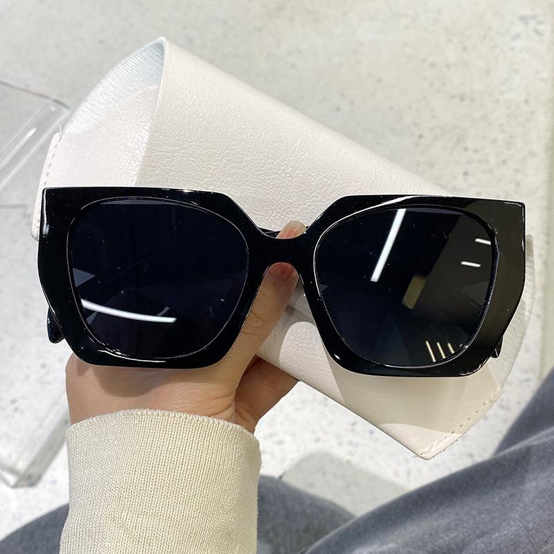 Shades for Men Women Fashion Irregular Oversized UV400 Women Gradient Polygon Sunglasses Big Frame Modern Vintage Eyewear
