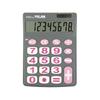 Milan Calculator with Big Gray X Pink 8-Digit Keys, 151708GBL,