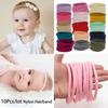 Детские головные уборы эластичные DIY аксессуары для волос повязка на голову для ребенка эластичная повязка на голову нейлоновая повязка на голову