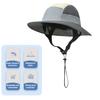 Защитная шляпа-ведро с защитой от солнца, мягкая дышащая, с широкими полями, устойчивая к ультрафиолетовому излучению, водонепроницаемая шляпа от солнца с регулируемым ремешком на подбородке