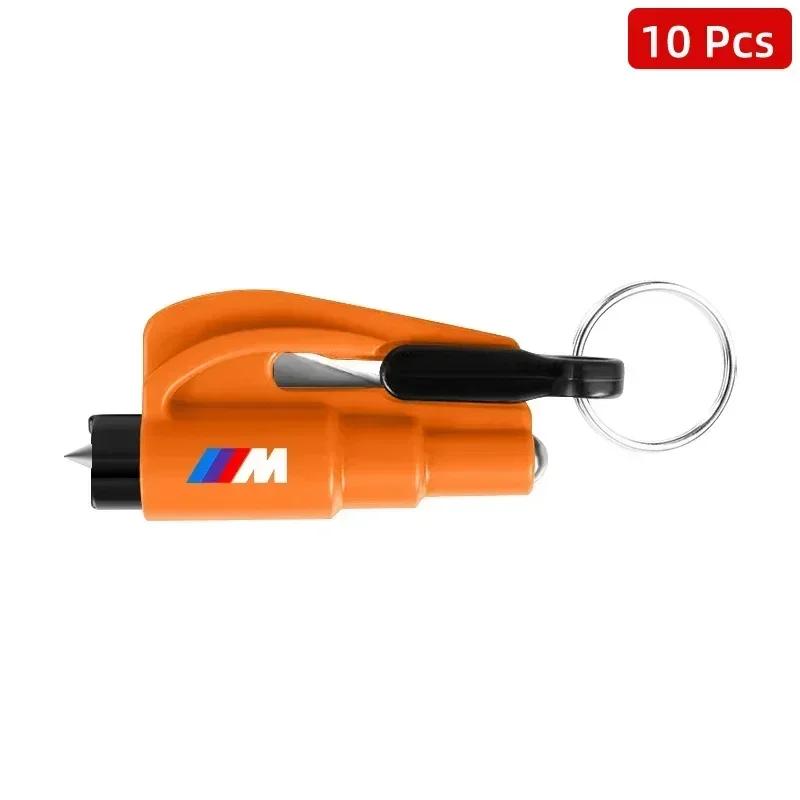 10pcs 2-in-1 Car Safety Hammer Auto Emergency Glass Window Breaker Car Tool BMW 320i 325i 320Li 325Li 330Li X7 X3 X4 X5 X6 E39