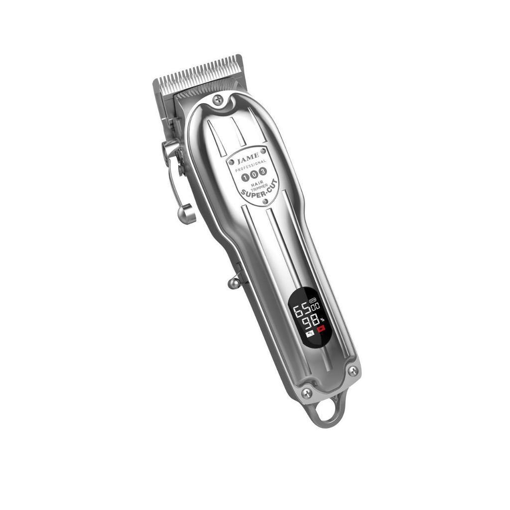 Профессиональная машинка для стрижки волос: Полностью металлический, ЖК-дисплей, зарядка через USB-кабель