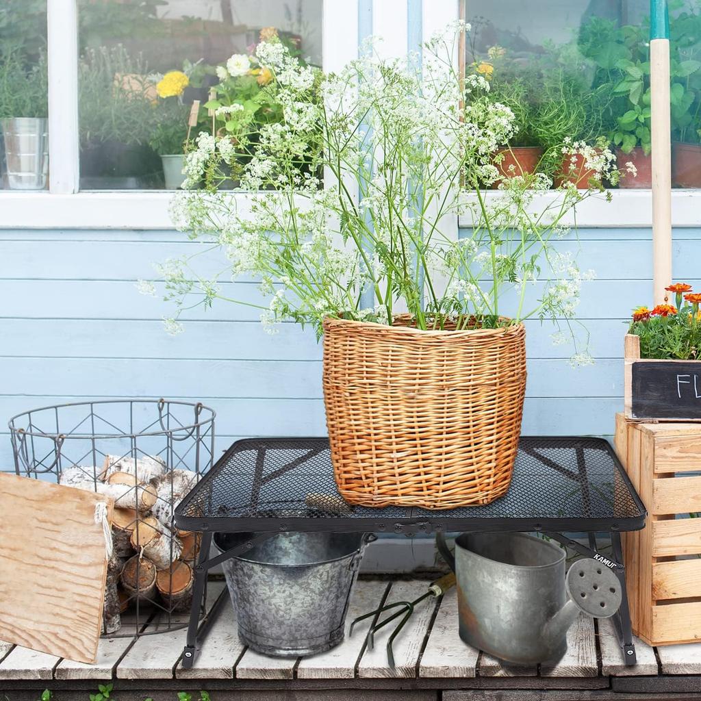 Сетчатый стол KAMUI Field Ground Rack, легкий, складной, компактный, штабелируемый, идеально подходит для кемпинга, пикника на открытом воздухе и т. д.