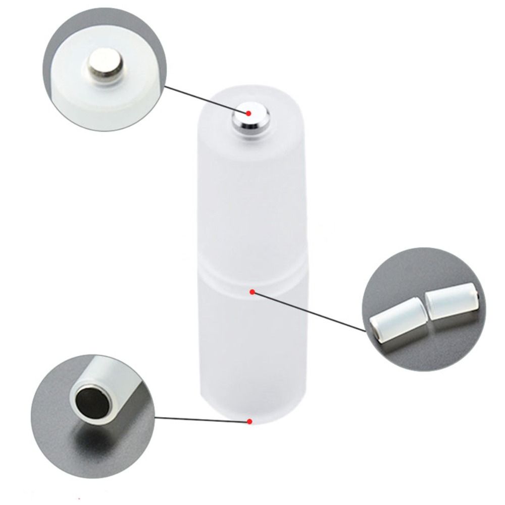 Держатель Прозрачный Адаптер для Батарей Конвертер Батарей Размера AAA в AA Переключатель Адаптер Чехол