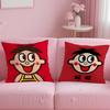 popular snack brand Wangzai Cushion Cover Soft  EasyWash Pillow Case  Versatile for Couch Bed Travel and Office