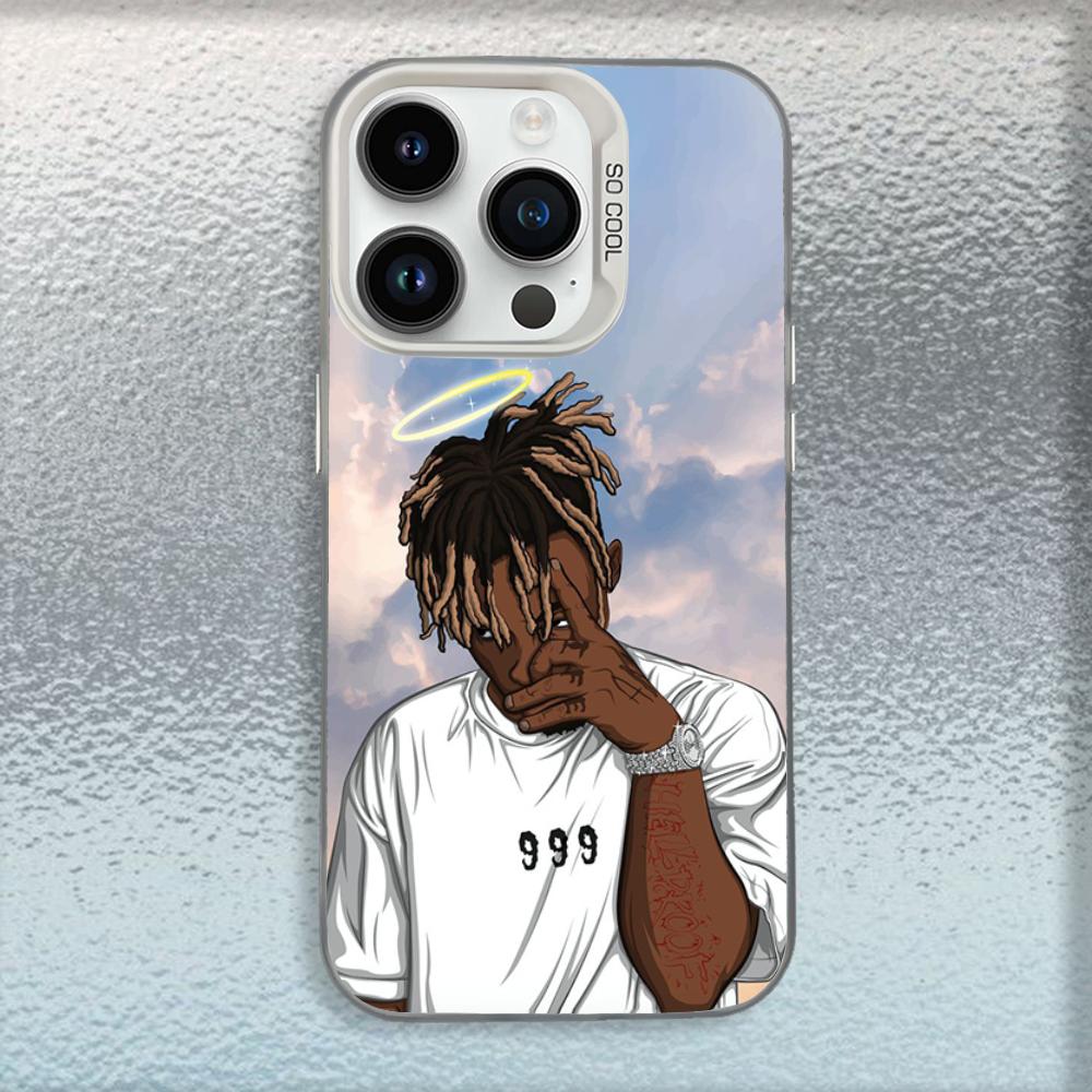 Чехол для телефона Rapper 999 J-Juice W-WRLD Для iPhone 17 Air 16 e 15 14 13 12 11 Pro Max Plus Mini SE 2020 2022 Белый Матовый Ударопрочный