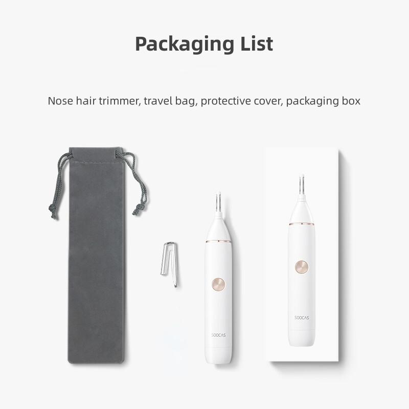 SOOCAS N1 Nose Hair Trimmer Multifunctional Trim Eyebrows Sideburn Hair Ears Hair Portable Waterproof Electric Vibrissa Shaver