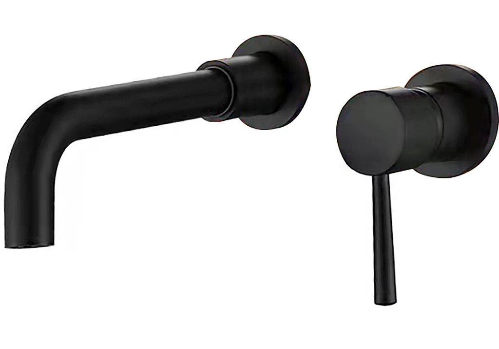 Concealed Wall-Mounted Fine Copper Basin Faucet for Hot/Cold Water