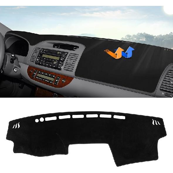 Autorder Dashboard Cover Mat For 2002-2005 Dodge Ram 1500 & 2003-2005 2500/3500 Accessories Dash Cover Flannel Dash Mat Sunshade Glare UV Rays