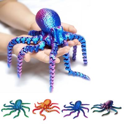1 шт., 3D-печатные игрушки-осьминоги, игрушки-осьминоги, 3D-печатные подарки, сделай сам, креативные украшения, совместные игрушки, украшение дома, рождественские подарки на день рождения