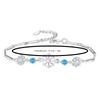 Silver Snowflake Bracelet for Women, Fashionable Exquisite and Sweet Jewelry Gift.