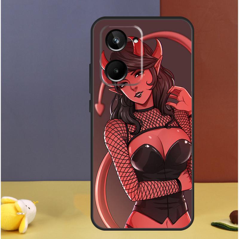 Devil Woman For Realme 15 10 11 12 13 14 Pro Plus C65 C67 C63 C61 C55 C51 C53 C35 C75 GT6 GT7 Pro Case