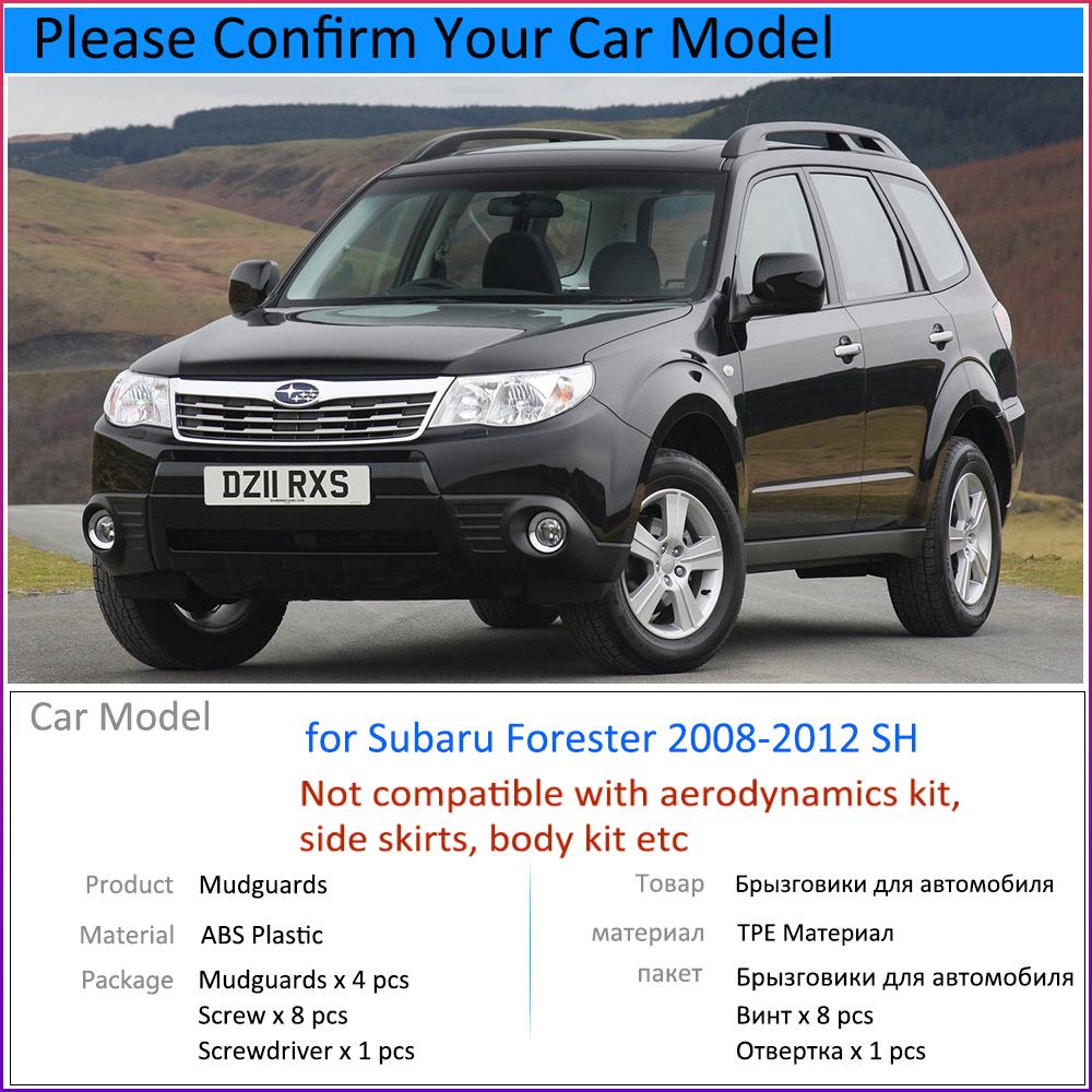 Брызговики подходят для Subaru Forester SH 2008 2009 2010 2011 2012 автомобильные аксессуары брызговик Fender авто замена