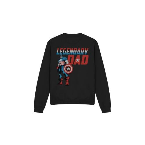 Captain America Унисекс взрослая толстовка «Легендарный папа»