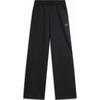 Comfortable Simple Loose Straight Leg Casual Pants Women Bottoms Black AKLU280-1