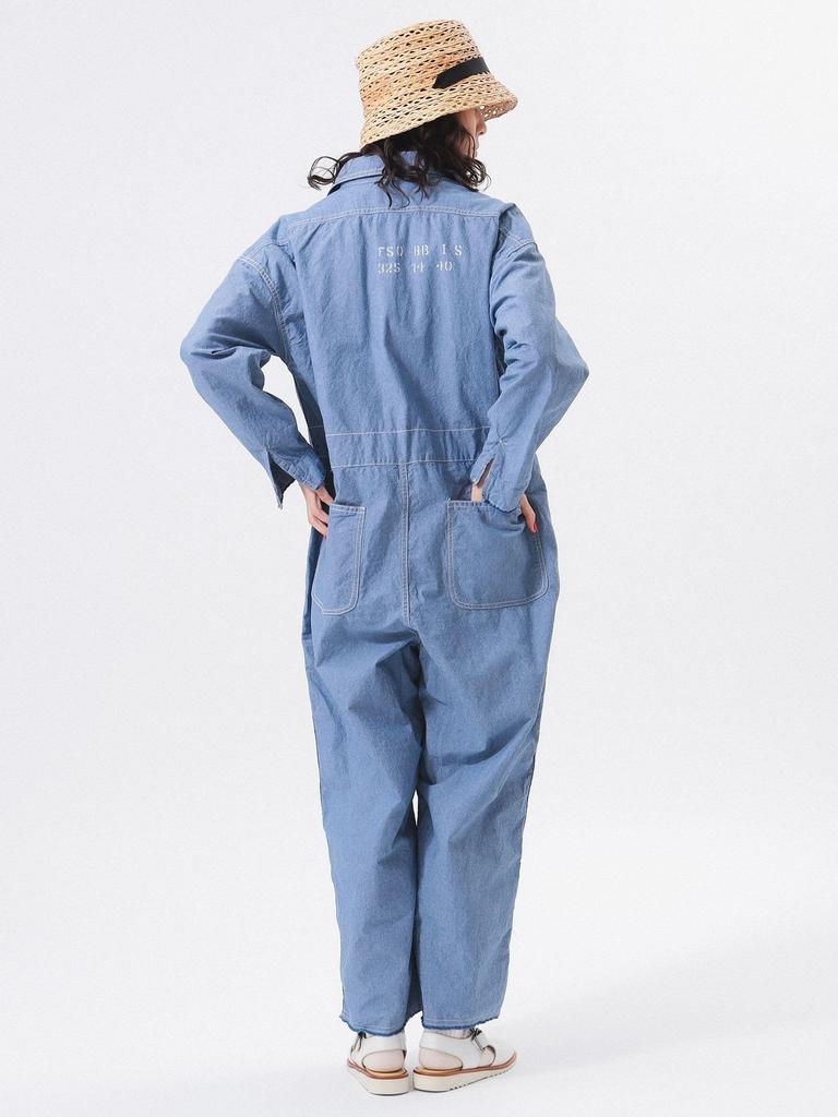 Beams Boy Women's Chambray Stencil All-in-One, CHAMBRAY_BLUE, FREE, 13170159791