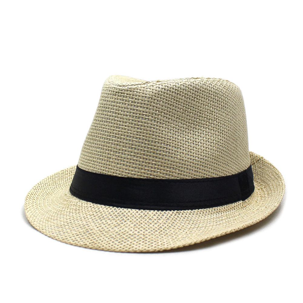 Весенне-летняя шляпа от солнца для отдыха на открытом воздухе, мужская и женская повседневная универсальная шляпа-цилиндр, плетеная из папируса, дышащая шляпа от солнца, мужская шляпа в стиле джаз