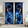 3D Sacred Blue Dragon Шторы Wild Wolf Шторы 2 шт Детская комната Спальня Шторы Гостиная Кухня Дверь Балкон Домашний декор