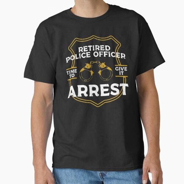 Women's Graphic Tee Police Officer Shirt Premium T-SHirt S-3XL